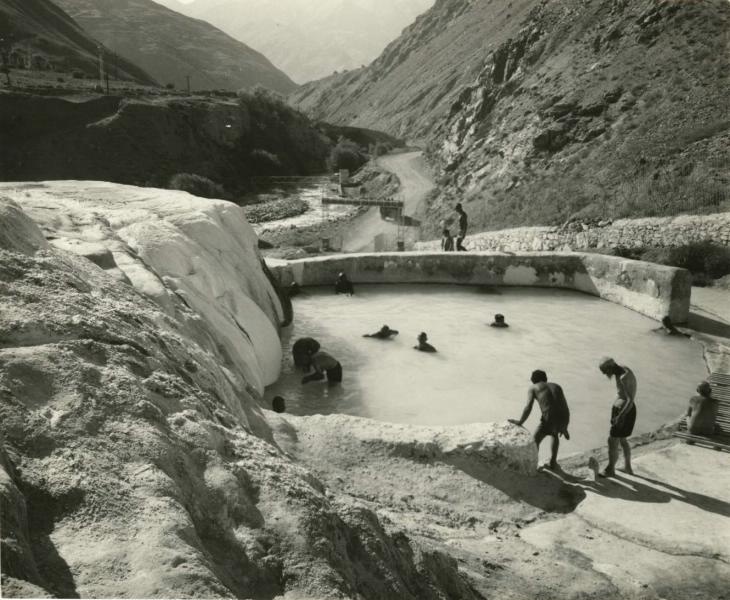 Горячий целебный источник Гарм Чашма, 1972 год, Таджикская ССР, Горно-Бадахшанская АО