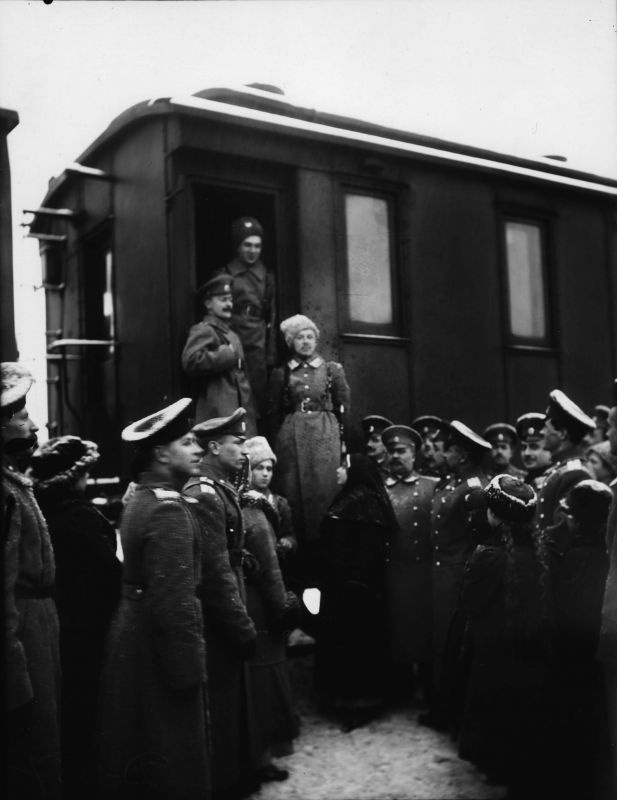 Отъезд новобранцев в действующую армию, 1914 год, г. Петроград