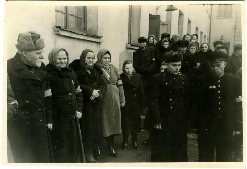 Траурный митинг, март 1953