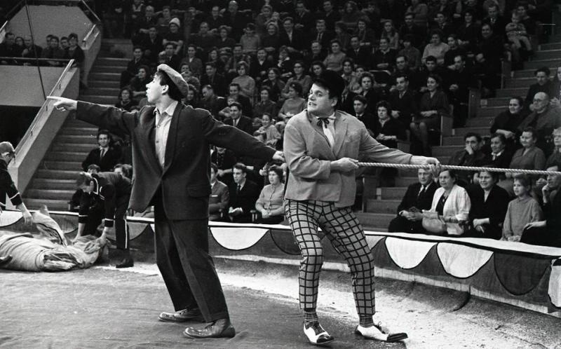 Клоуны, 1960-е. Слева Андрей Николаев, справа Константин Васильев.