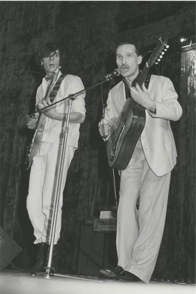 Алексей Бортничук и Петр Мамонов. «Звуки Му», 1986 год, г. Москва