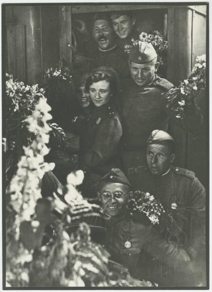 Встреча победителей на Белорусском вокзале, 21 июня 1945, г. Москва
