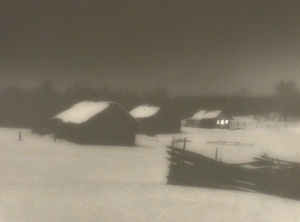 Мартовская ночь в Лепёхтине, 1992 год, Архангельская обл., дер. Глазово