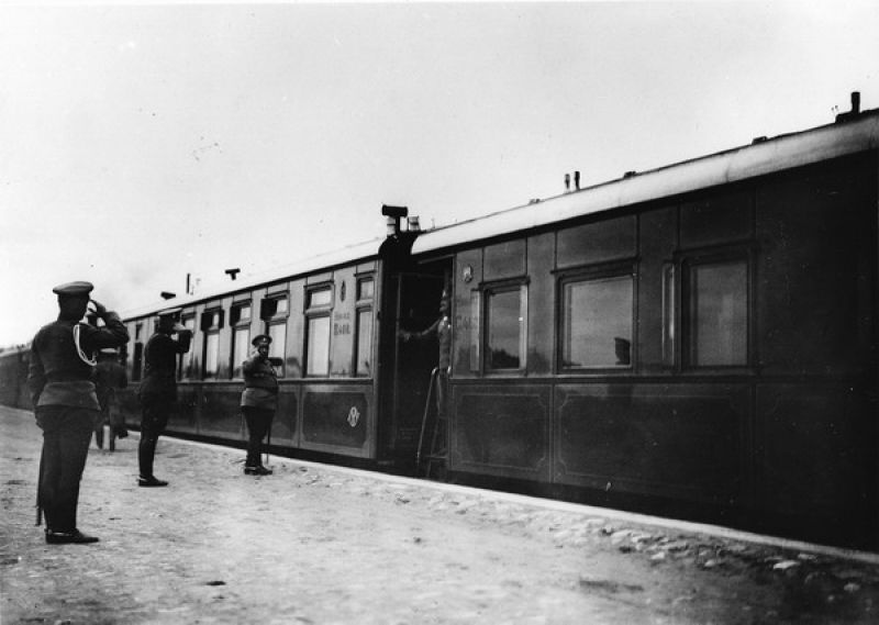Царская Ставка в Могилеве. Царский поезд на станции, 23 августа 1915, Белоруссия, г. Могилев