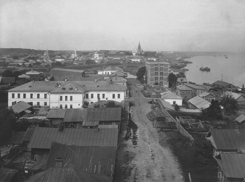 Общий вид города, 1913 год, Костромская губ., г. Кинешма