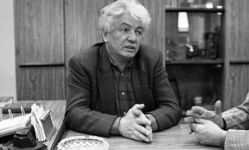 Владимир Войнович в редакции журнала «Юность», 1990 год, г. Москва