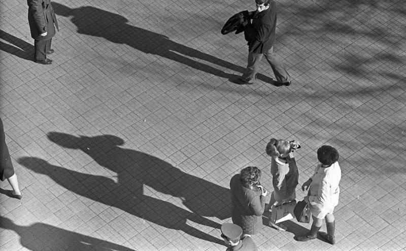 Краснодар. Тени пешеходов, 1971 год, г. Краснодар, Краснодарский край