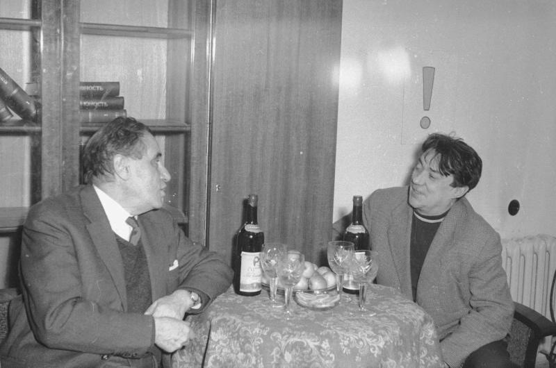 Борис Полевой и Валентин Катаев в редакции журнала «Юность», 1962 год, г. Москва