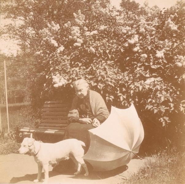 Женщина с собакой, 1895 - 1905