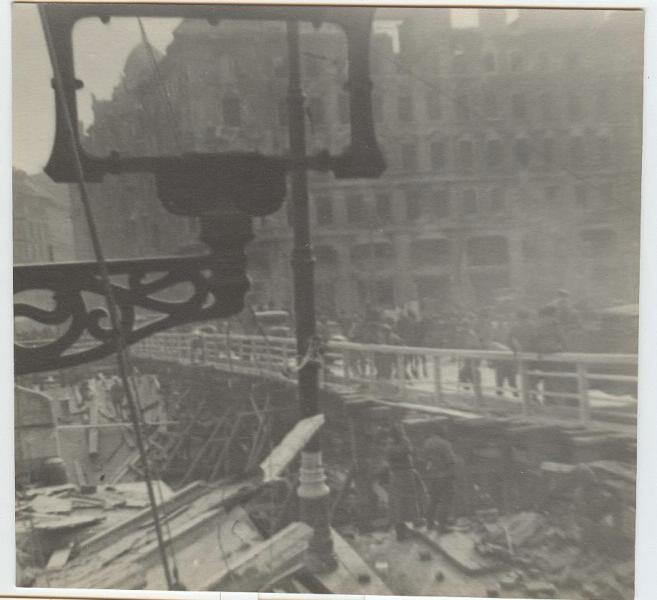 Вид на разрушенную Вену, 1945 год, Австрия, г. Вена