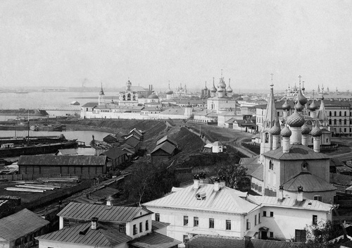Вид на город со стороны реки Которосль, 1900 - 1903, г. Ярославль