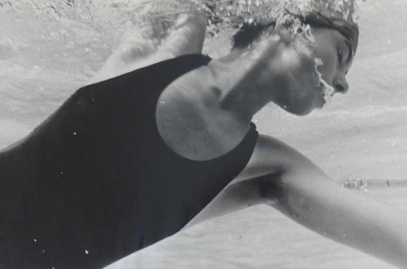 Пловчиха, 1960-е. Выставки:&nbsp;«Искусство движения»,&nbsp;&nbsp;«О спорт – ты мир!»,&nbsp;«Фотограф Леонид Бергольцев» с этим снимком.