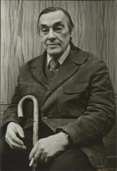 Поэт Арсений Тарковский, 1977 - 1979. Выставка «"Сто строк…"» с этой фотографией.