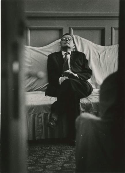 «Двенадцатая симфония», 1961 год. Композитор Дмитрий Шостакович.Выставка «СССР в 1961 году» с этой фотографией.
