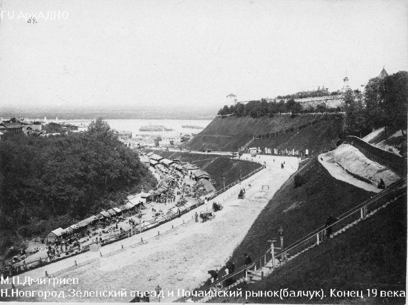 Зеленский съезд и Почаинский рынок (балчук), 1890-е, г. Нижний Новгород