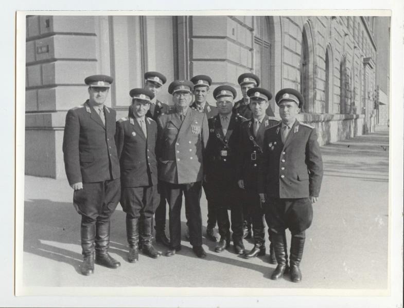 Офицеры с маршалом авиации Степаном Акимовичем Красовским, 1970-е
