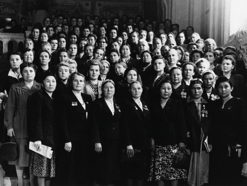 Женский международный фестиваль. Дом Союзов, 1950-е, г. Москва