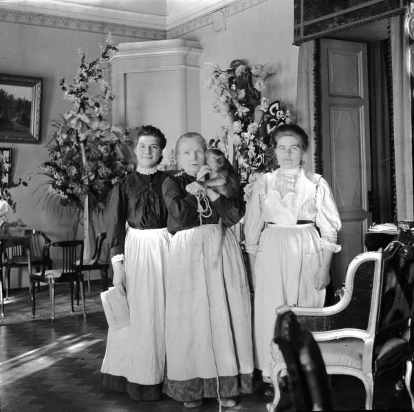 Женщины в доме артистки оперетты Веры Михайловны Шуваловой, 1911 год, г. Санкт-Петербург
