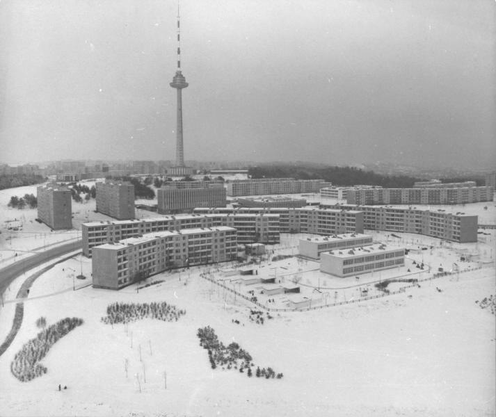 Вид города, 1981 год, Литовская ССР, г. Вильнюс