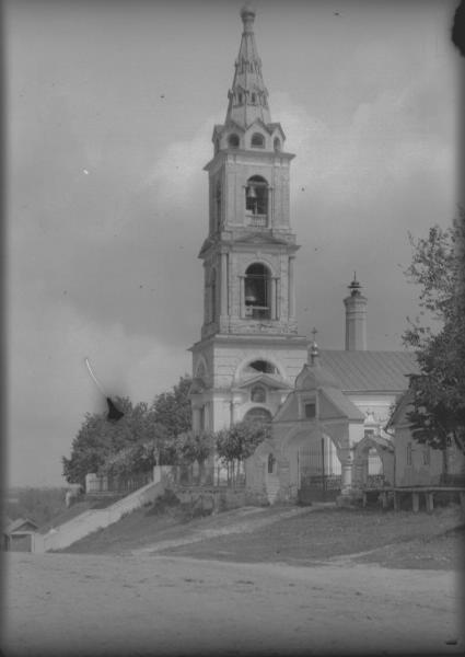 Вид на Никольскую церковь в селе Пушкино, 1920-е