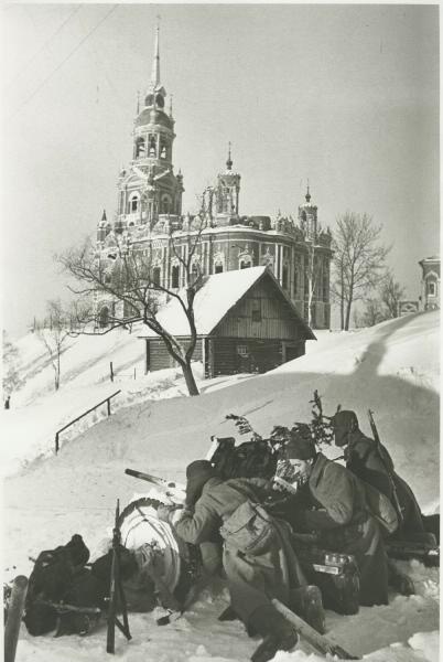 Советская артиллерия в бою за Можайск, 18 - 20 января 1942, Московская обл., г. Можайск