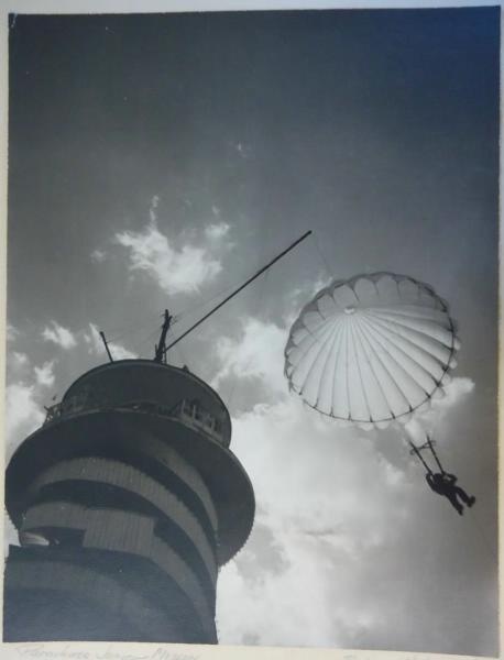 Прыжок с парашютной вышки, 1934 год, г. Москва
