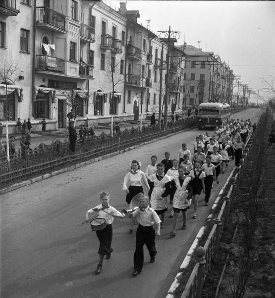 Отряд на марше, 1953 - 1954, г. Владимир