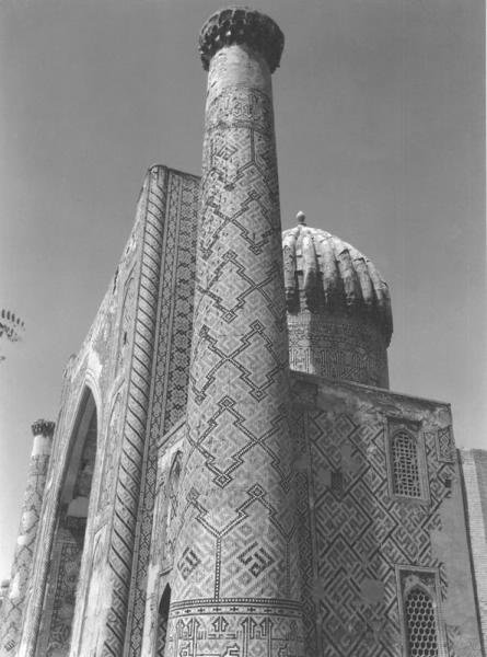 Медресе Шир-Дор. Фрагмент, 1947 год, Узбекская ССР, г. Самарканд