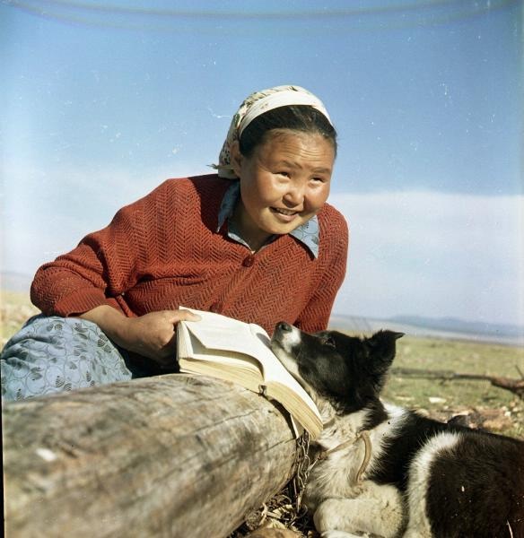 Чабан колхоза имени Тельмана, член КПСС Дашинима Амоголонова, 1959 год, Бурятская АССР, колхоз им. Тельмана