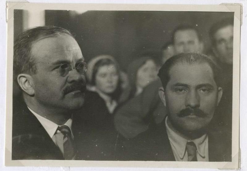 Вячеслав Молотов и Лазарь Каганович, 1930-е, г. Москва. Видео «Так говорил Каганович» с этой фотографией.