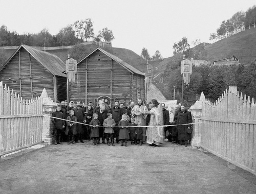 Открытие нового моста, 1911 год, Костромская губ., г. Плес