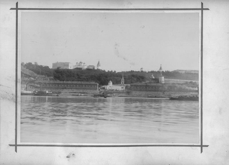 Вид города со стороны реки, 1890-е, г. Нижний Новгород