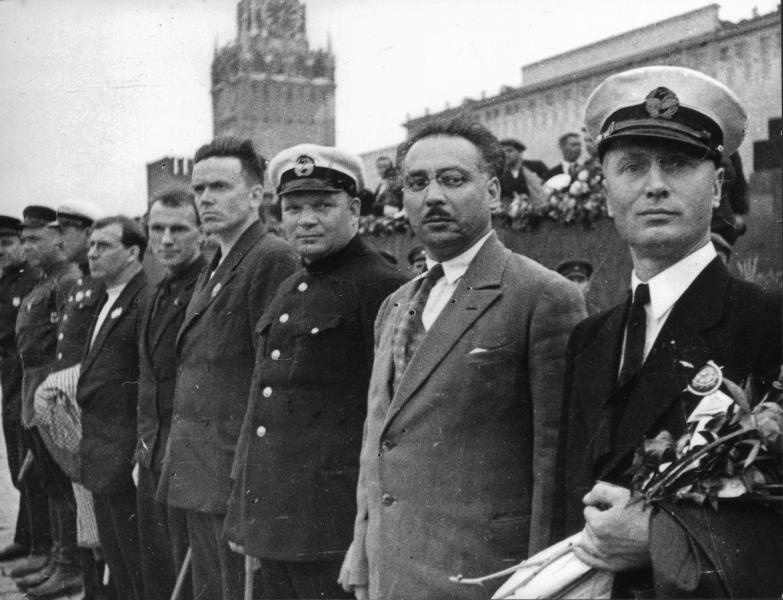 Встреча челюскинцев. На Красной площади, 19 июня 1934, г. Москва