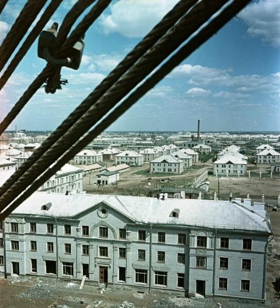 Строительство нового жилого района, 1958 год, г. Свердловск