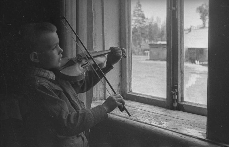 В детском доме «Молодой рабочий», 1943 год, Московская обл., г. Пушкино