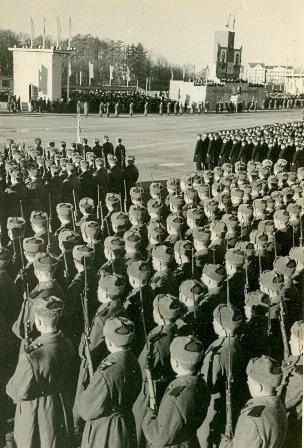 Военный парад, 1949 год, Украинская ССР, г. Киев