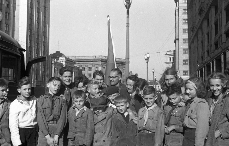 Польские пионеры, 1947 год, г. Москва