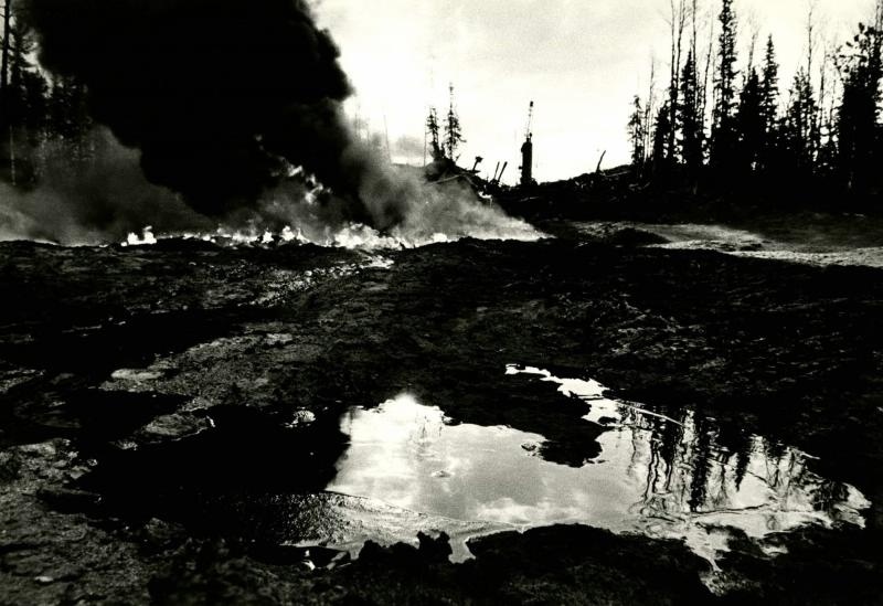 Самотлор, 1968 год, Тюменская обл.. Выставка «10 фотографий с нефтью» с этим снимком.