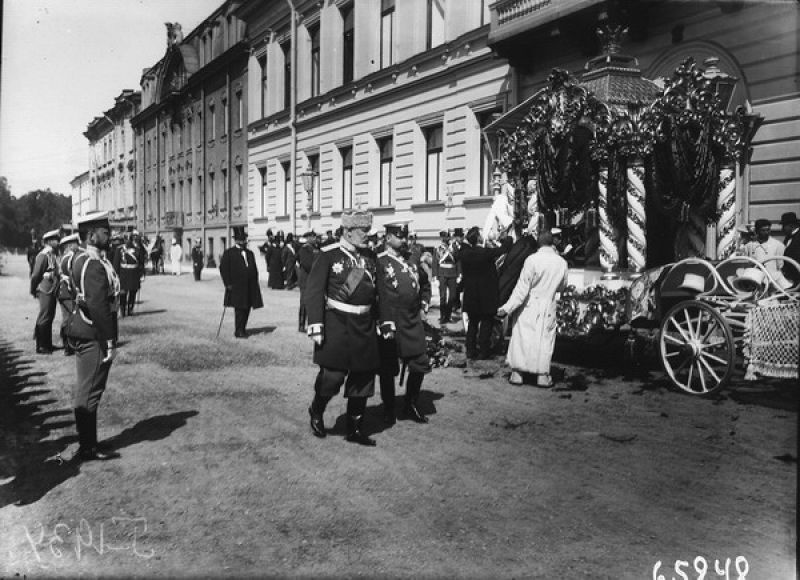 Похороны министра внутренних дел Вячеслава Плеве, июль 1904, г. Санкт-Петербург