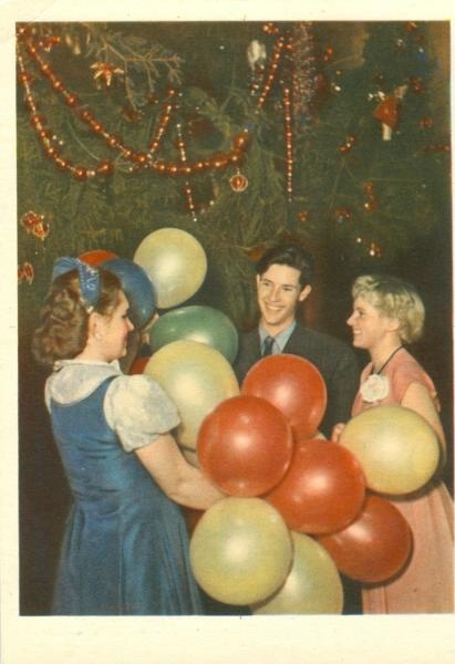 У Новогодней елки, 1956 год