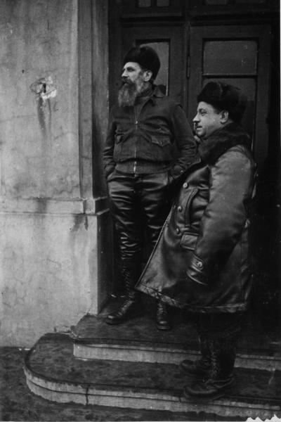 Отто Шмидт и Иван Папанин, 22 марта 1937