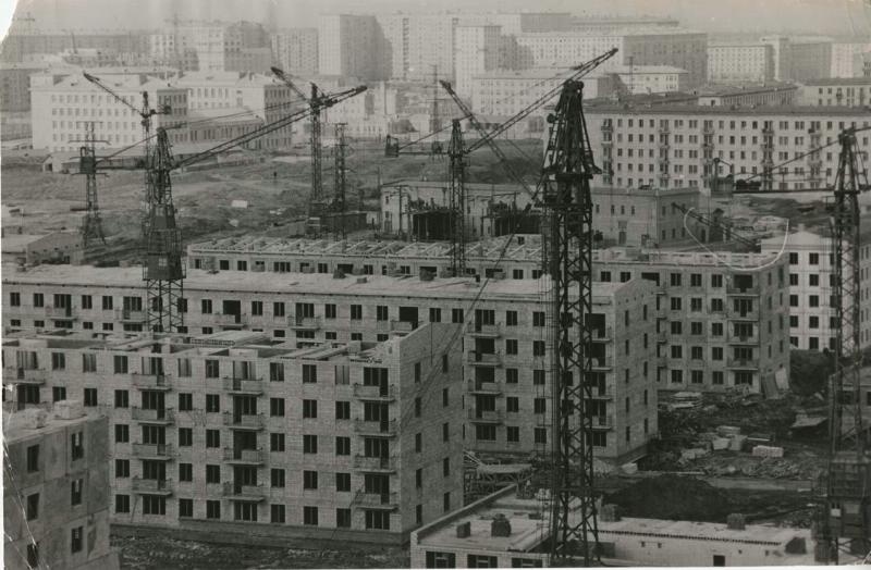 Строительство Новых Черемушек, 1960 - 1961, г. Москва