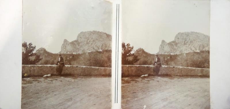 Вид на гору Кошка, 1900-е, Таврическая губ., пос. Симеиз