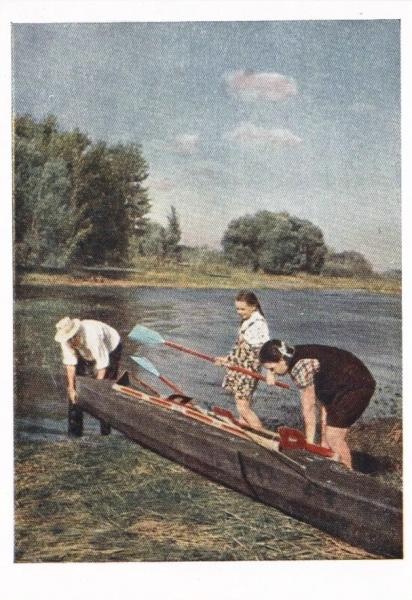 На Истринском водохранилище, 1955 год, г. Москва