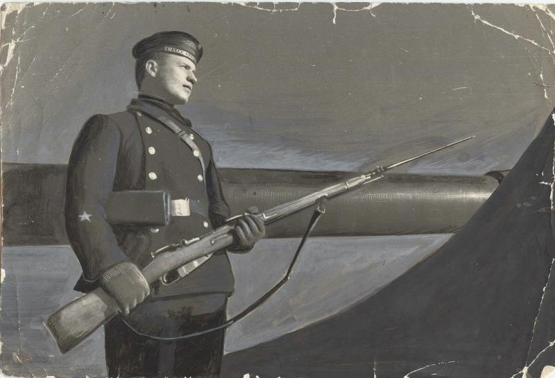 Моряк Тихоокеанского флота с винтовкой, 1930-е