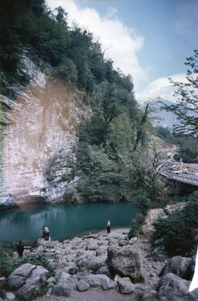Горная река, 1960-е, Кавказ