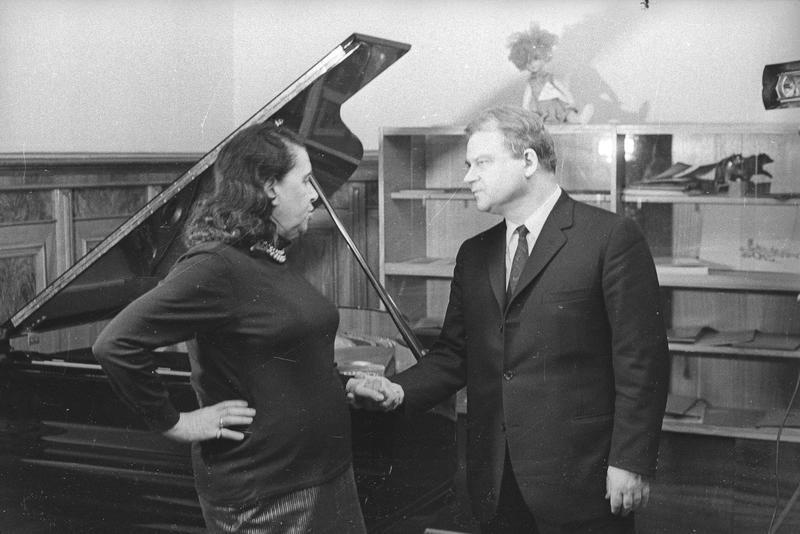 Тихон Хренников и Наталия Сац, 1970 - 1972, г. Москва