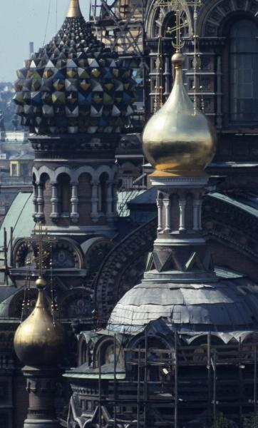 Купола храма Воскресения Христова, 1980-е, г. Ленинград