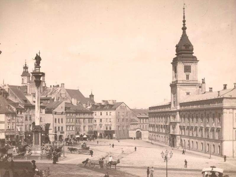 Замковая площадь, 1870-е, Царство Польское, г. Варшава