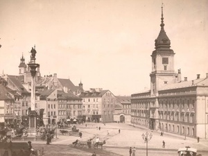 Замковая площадь, 1870-е, Царство Польское, г. Варшава